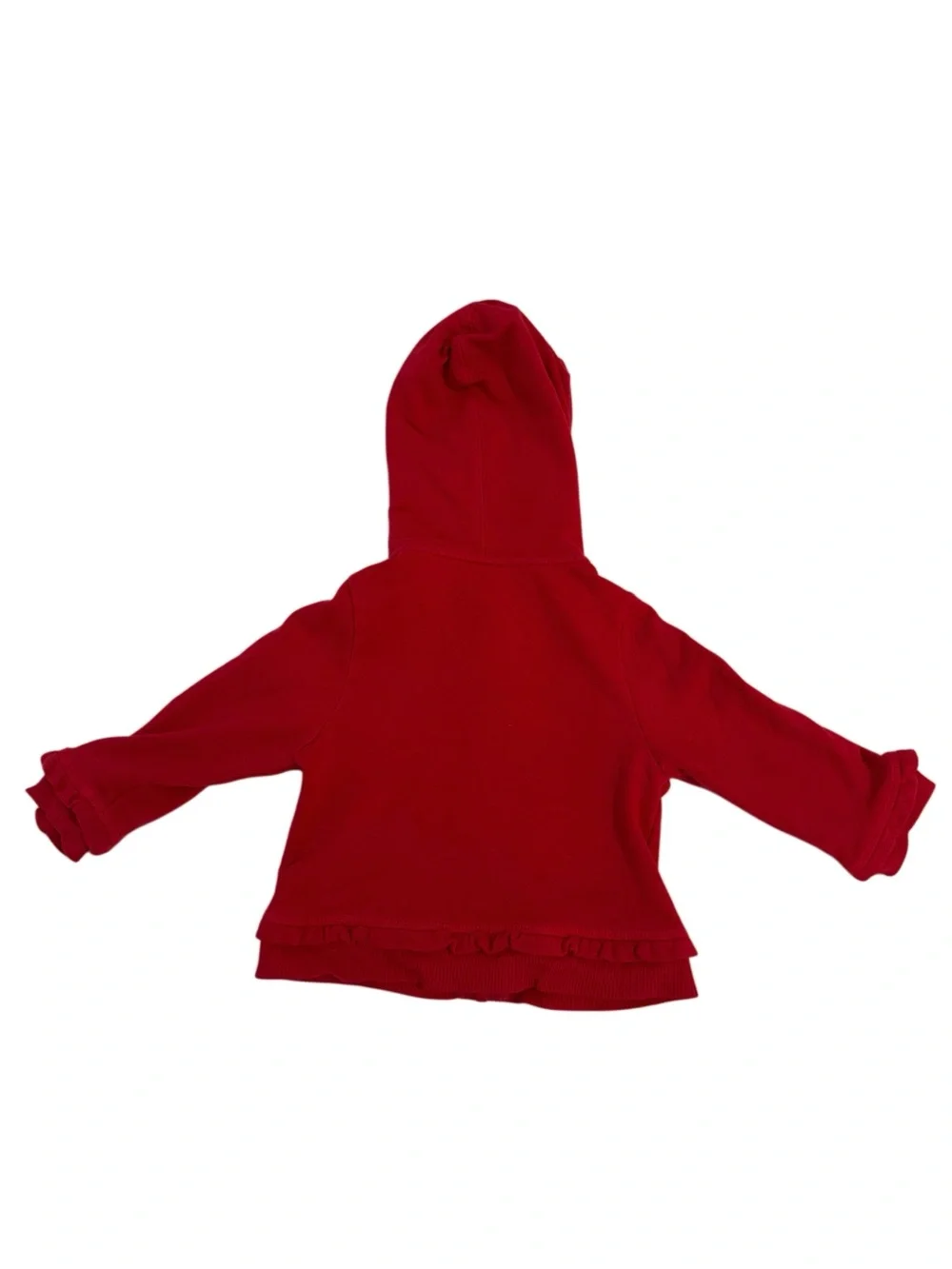 Gymboree Girls' Red Hooded Zip-Up Sweatshirt